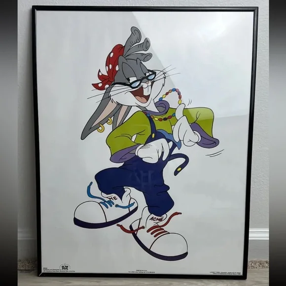 Warner Bros. | Wall Decor | Vintage 993 Bugs Bunny Hip Hop Rap